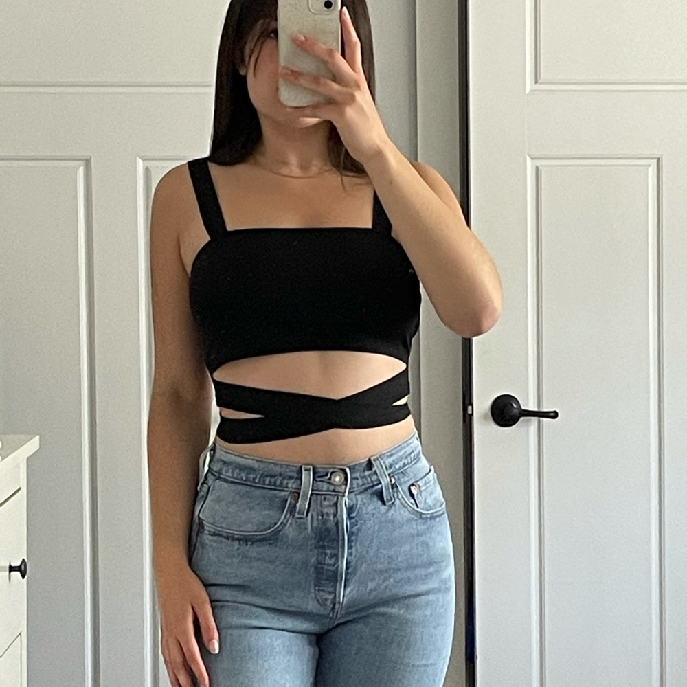 SHEIN WRAP TOP